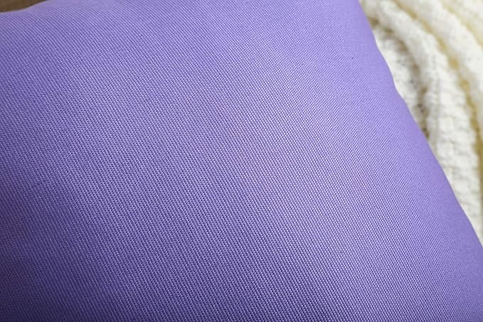 TangDepot Handmade Decorative Solid 100% Cotton Canvas Throw Pillow Covers/Pillow Shams, (20"x20", Violet), 1 Count (Pack of 1)