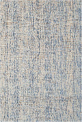 SAFAVIEH Abstract Collection Accent Rug - 2'3" x 4', Dark Blue & Rust, Handmade Wool, Ideal for High Traffic Areas in Entryway, Living Room, Bedroom (ABT468C)