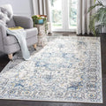 SAFAVIEH Madison Collection Accent Rug - 4' x 6', Turquoise & Ivory, Snowflake Medallion Design, Non-Shedding & Easy Care, Ideal for High Traffic Areas in Foyer, Living Room, Bedroom (MAD603K)