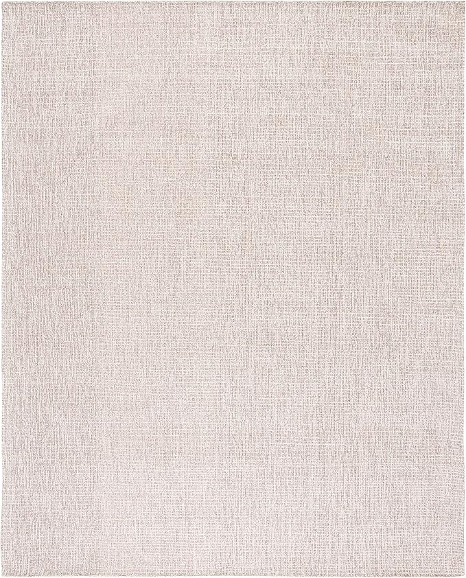 SAFAVIEH Area Rug 8x10 - Abstract Collection - Large - Ivory & Grey, Handmade Wool, Ideal for Living Room, Bedroom, Office, Dining Space (ABT468G)