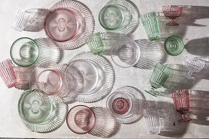 Fortessa Archie Glass Drinkware, Double Old Fashioned (Set of 6), 12.5 Ounce, Clear