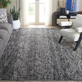 SAFAVIEH Abstract Collection Area Rug - 9' x 12', Black & Grey, Handmade Wool, Ideal for High Traffic Areas in Living Room, Bedroom (ABT468L)