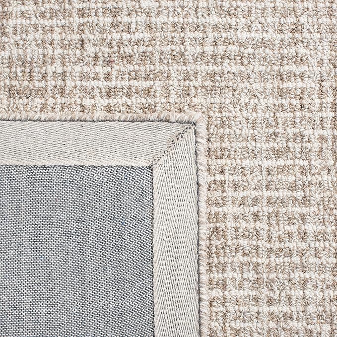 SAFAVIEH Abstract Collection Accent Rug - 2' x 3', Ivory & Grey, Handmade Wool, Ideal for High Traffic Areas in Entryway, Living Room, Bedroom (ABT468G)